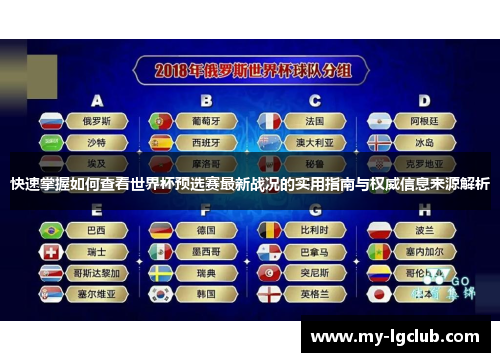 快速掌握如何查看世界杯预选赛最新战况的实用指南与权威信息来源解析